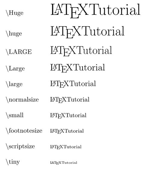 latex font sizes|latex font size huge.